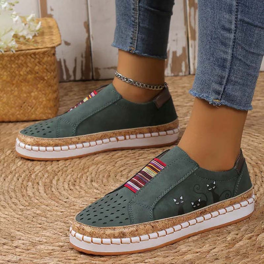 Lässige Katzenmuster Schuhe EB