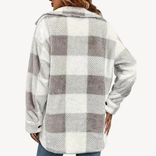 EB | Karo Fleecejacke für Damen