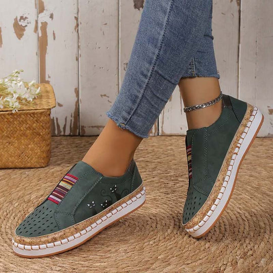 Lässige Katzenmuster Schuhe EB