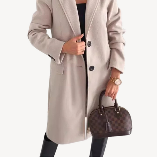 EB | Damen Wollmischung Mantel mit Taschen