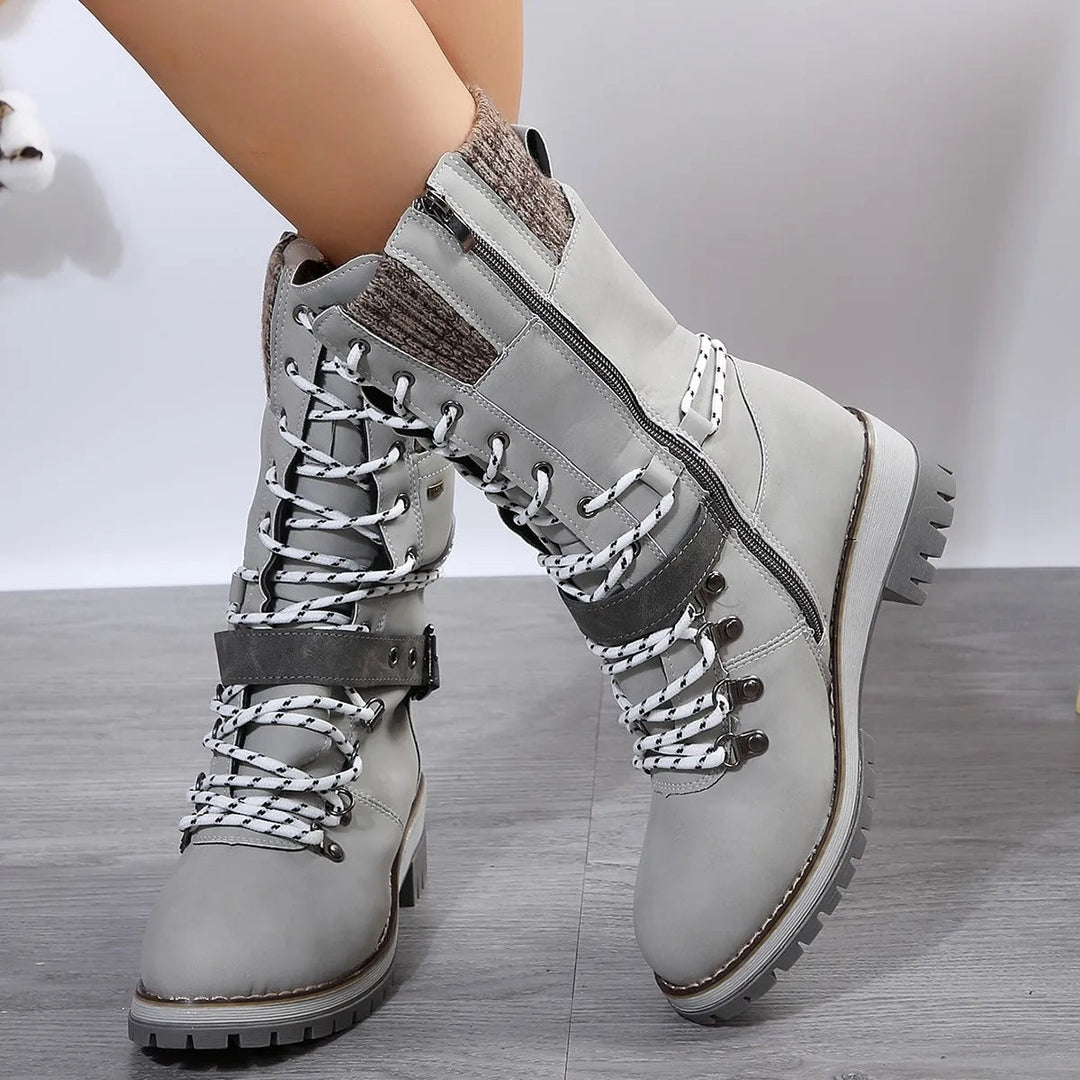 EB | Warme Baumwolle Hohe Schneestiefel
