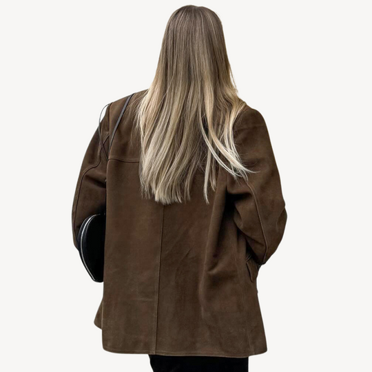 EB | Oversized Wildleder Blazerjacke Damen