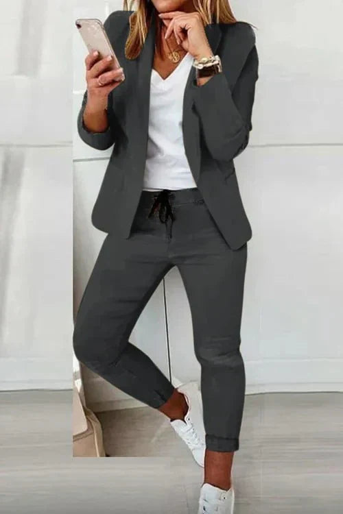 EB | Langärmeliger Blazer und Hose Stil
