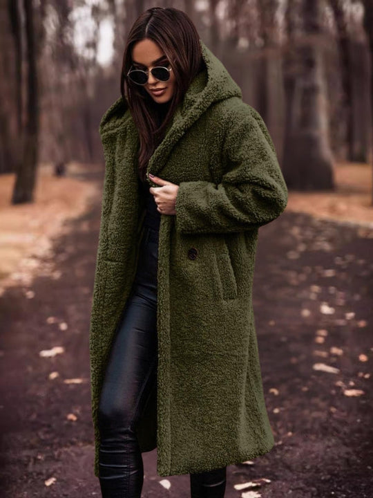EB | Damen-Trenchcoat mit Gürtel und Doppelt Geknöpftem Verschluss