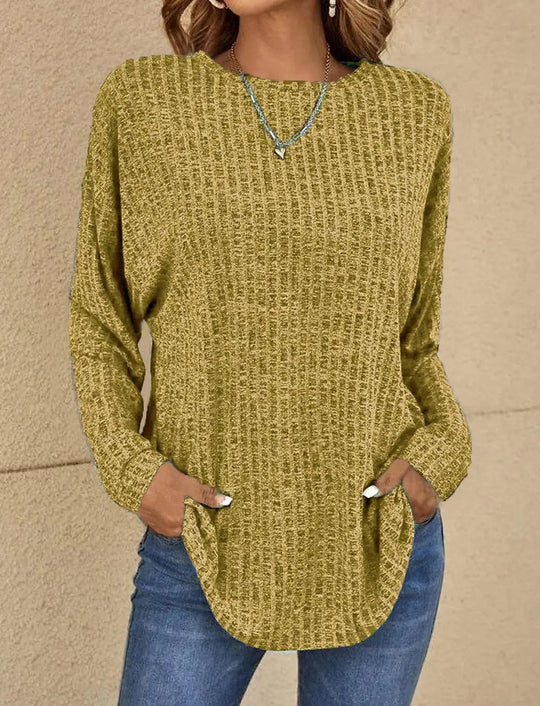 EB | Stylisches Gestricktes und Dehnbares Lässiges Top