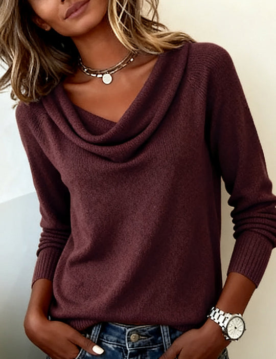 EB | Langärmeliger Pullover mit Plüschkragen