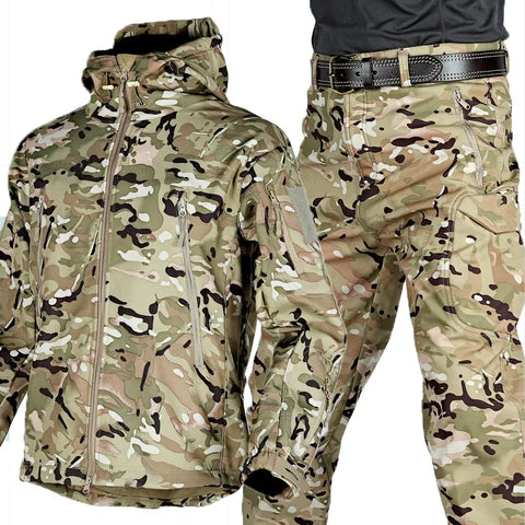 Herren multifunktionale Jacke mit Fleece-Innenfutter und Reißverschluss – EB