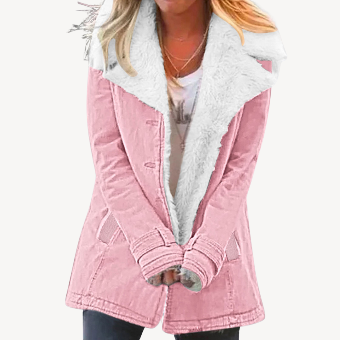 EB | Damen Sherpa Gefütterte Denimjacke