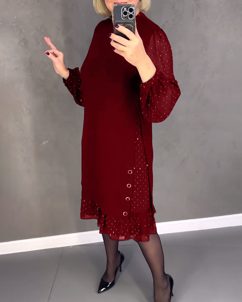 EB | Kleid mit Langen Ärmeln und Punkten