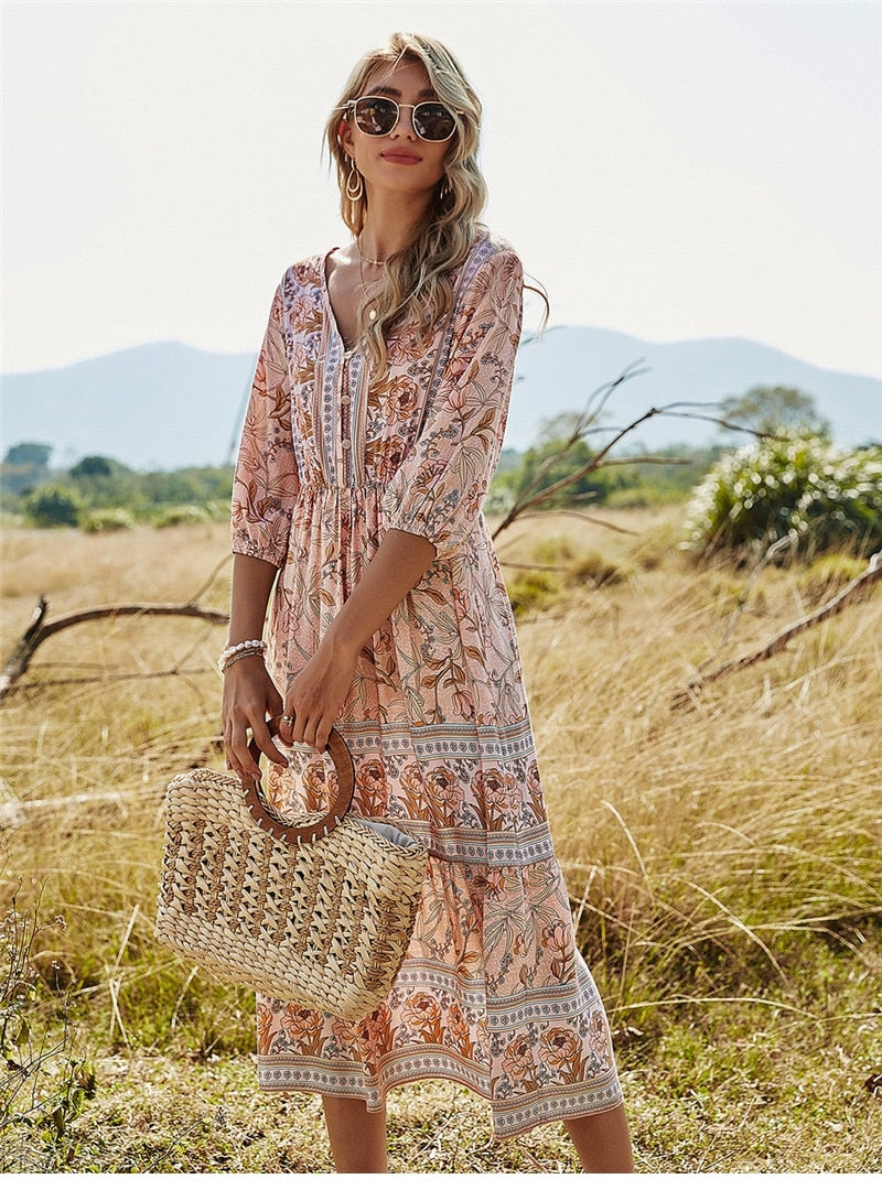 EB | Stilvolles Boho Sommerkleid