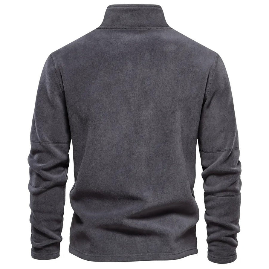 EB | Strickpullover mit Half-Zip Wollmischung Klassisch und Bequem