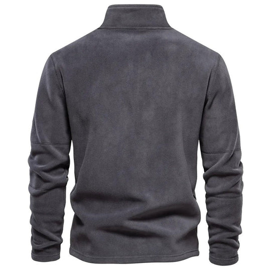 EB | Strickpullover mit Half-Zip Wollmischung Klassisch und Bequem