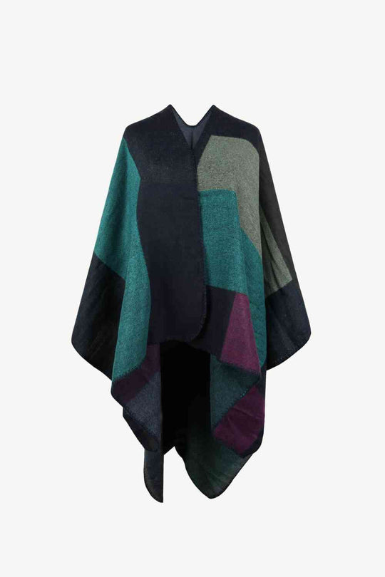 EB | Poncho Mit Offenem Design Und Satten Farbtönen