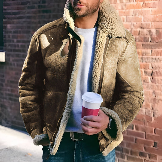 EB | Jacke mit breiter Rever für Herren