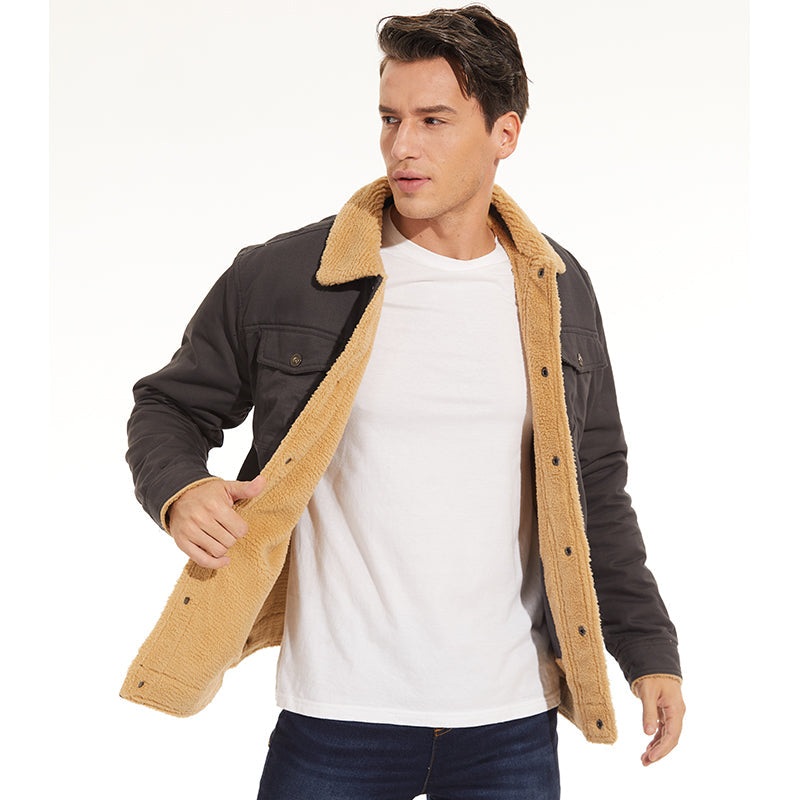 EB | Winterjacke mit Sherpa-futter Wasserabweisend Warm und Robust