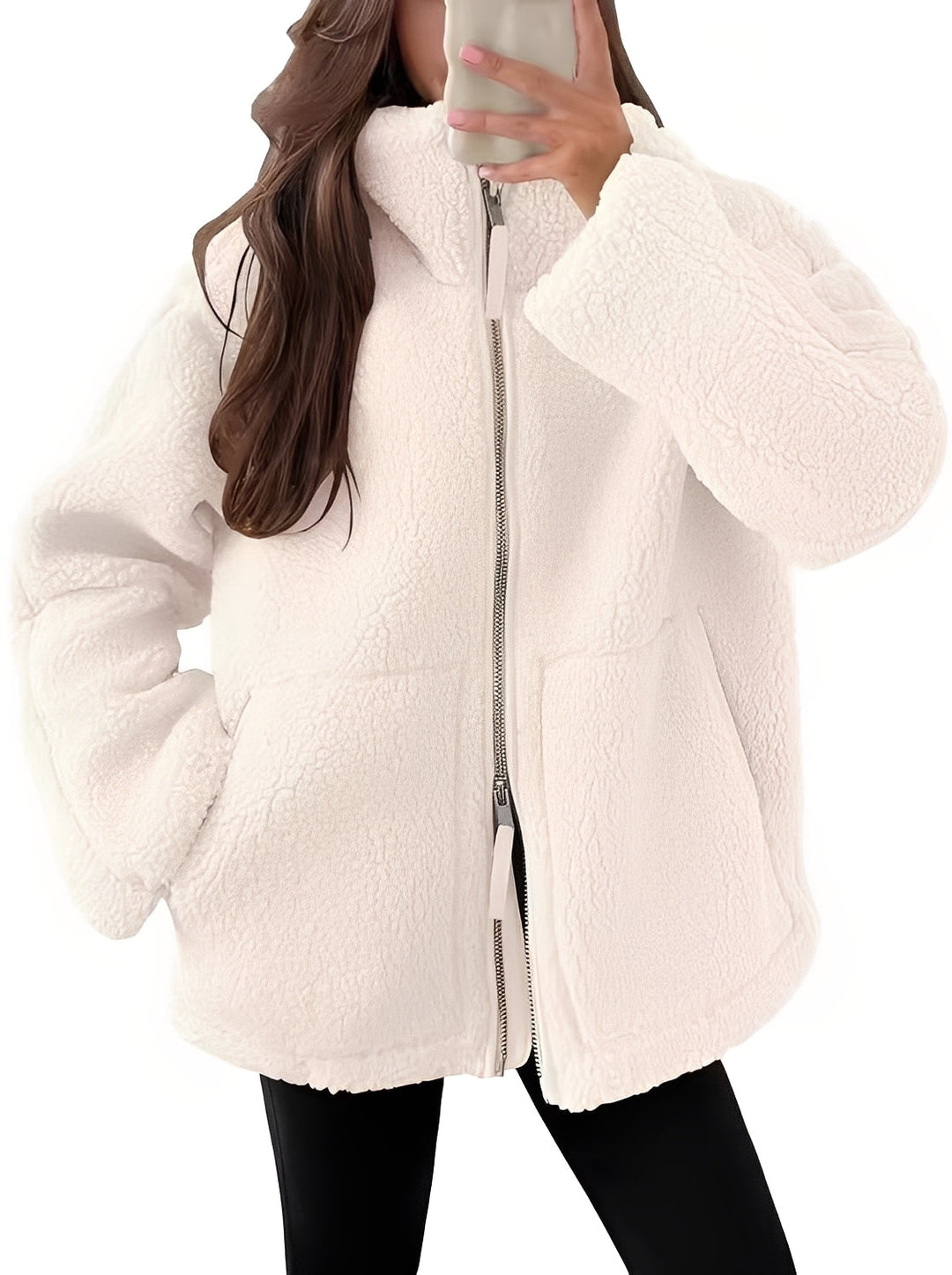 EB | Elegante Damenwolljacke mit Reißverschluss