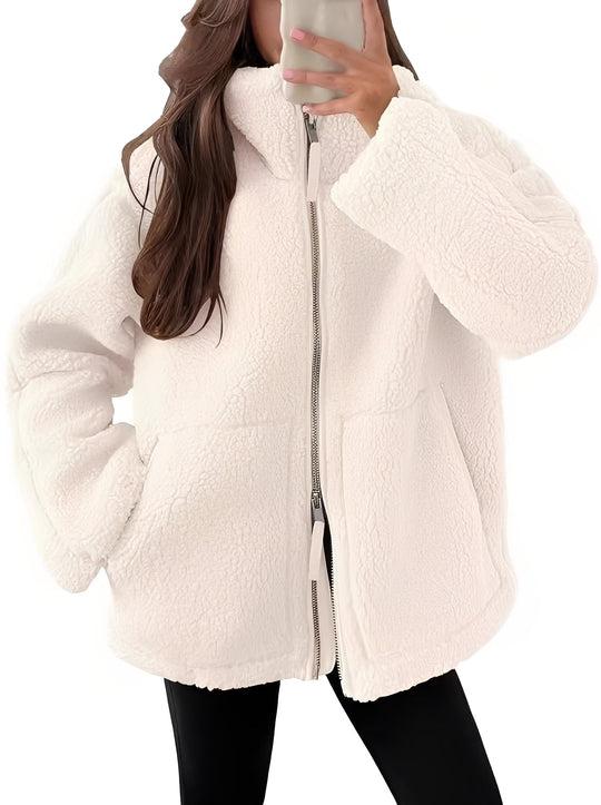 EB | Elegante Damenwolljacke mit Reißverschluss