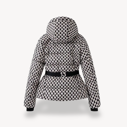 EB | Damen Kapuzen Gürteltaschen Steppjacke
