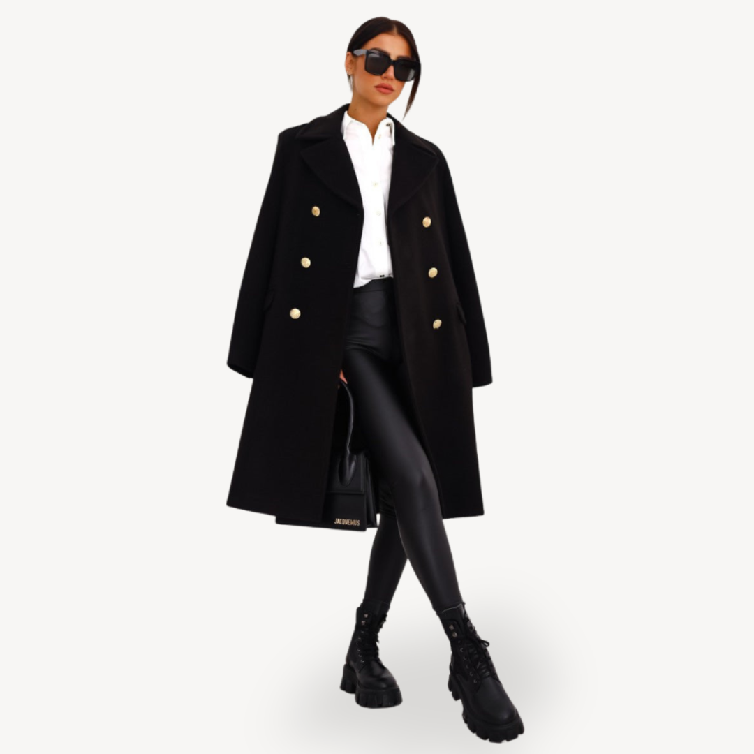 EB | Damen Doppelreiher Wollmantel