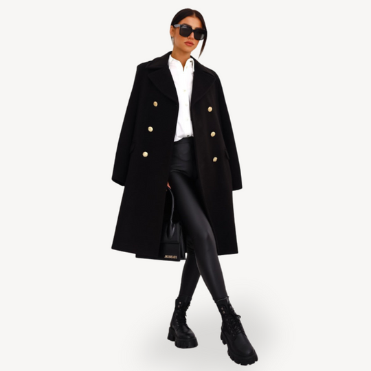EB | Damen Doppelreiher Wollmantel