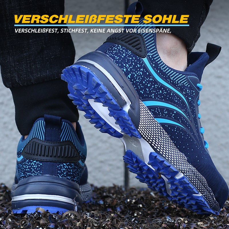 Leicht Sicherheitsschuhe Herren Damen Arbeitsschuhe Atmungsaktiv Schutzschuhe Stahlkappe Sportlich Sneaker EB