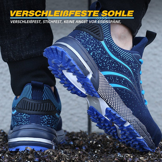 Leicht Sicherheitsschuhe Herren Damen Arbeitsschuhe Atmungsaktiv Schutzschuhe Stahlkappe Sportlich Sneaker EB