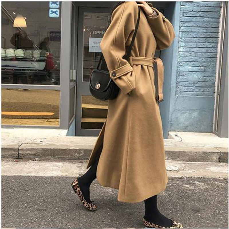 EB | langer Damenmantel - bequemer Trenchcoat