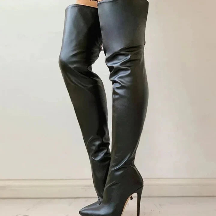 EB | Bequeme Hochhackige Schuhe für Frauen Oberschenkel Hoch