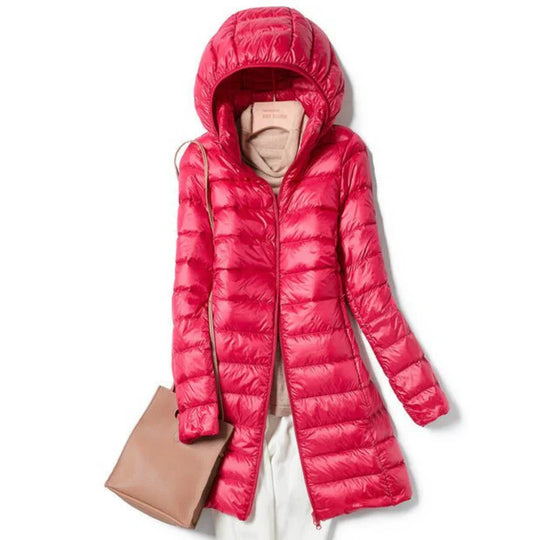 EB | Lange Winterjacke für Frauen mit Kapuze