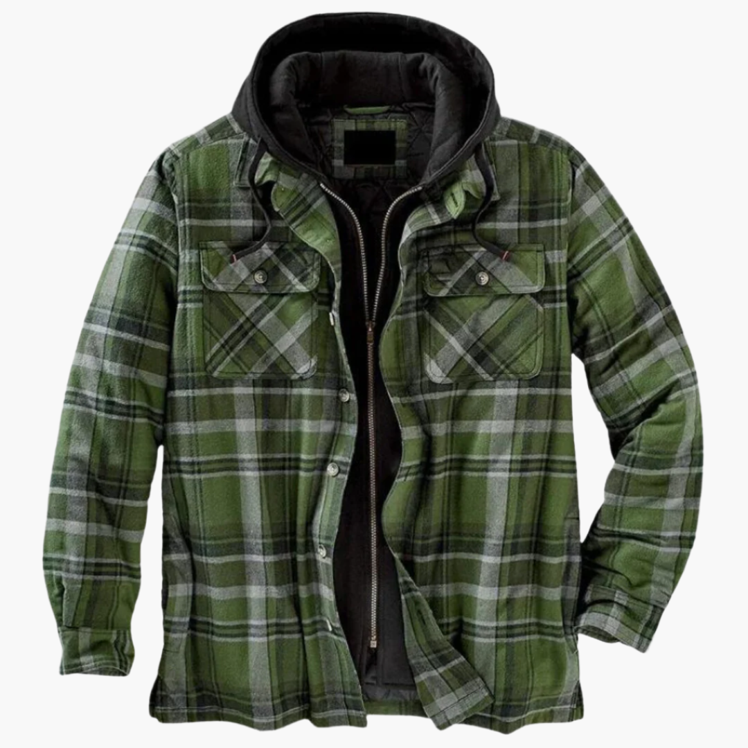 EB | Freizeitjacke Im Holzfäller-Stil mit Kapuze - Zeitlos & Warm für Outdoor und Alltag
