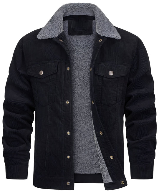 EB | klassische Cord-Plüschjacke für Männer