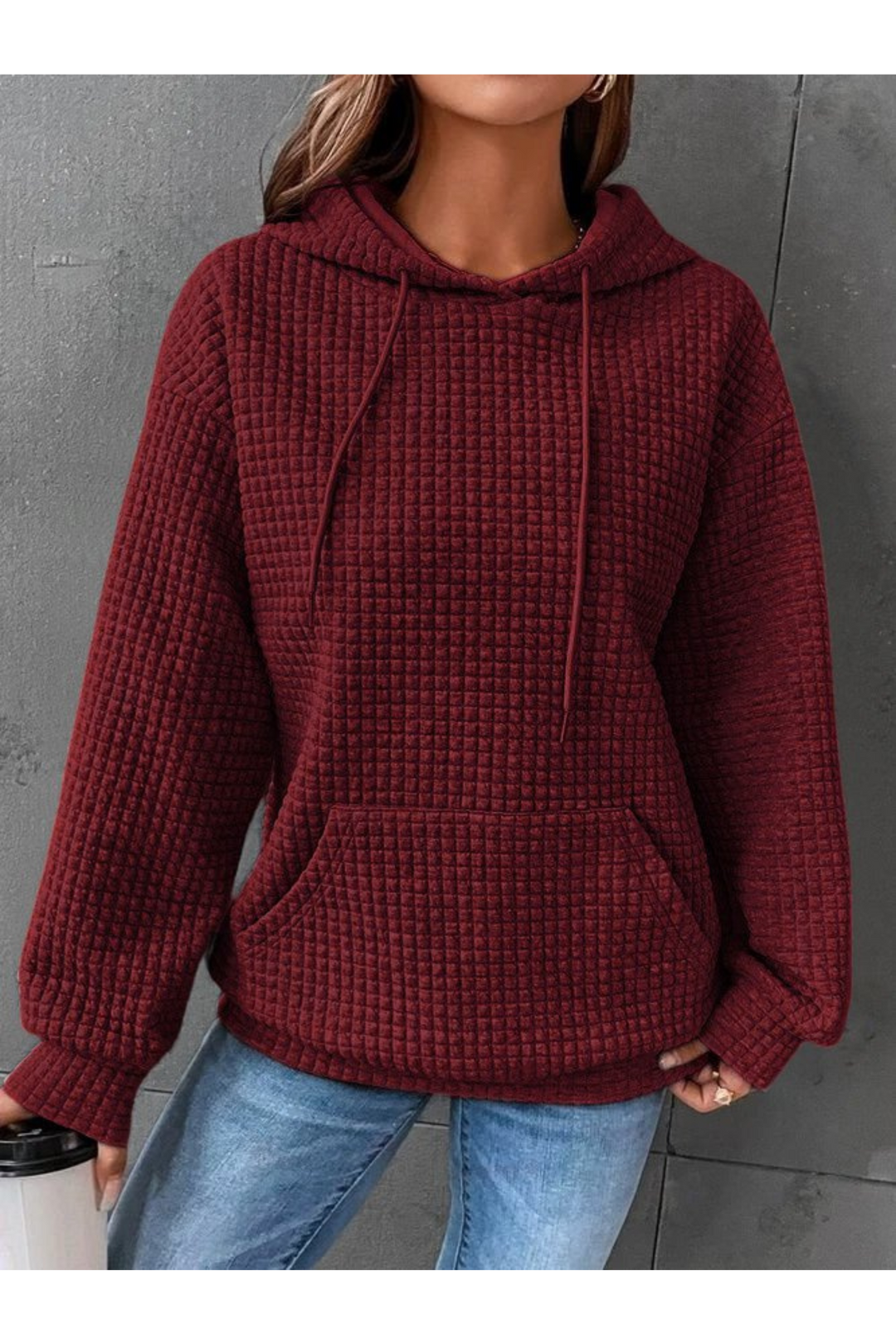 EB | Pullover Warm für Frauen Kapuze