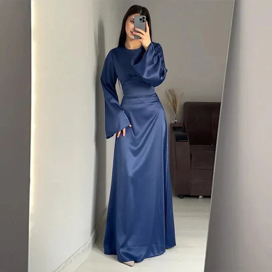 EB | Lange Frauenkleider Aus Satin Stil