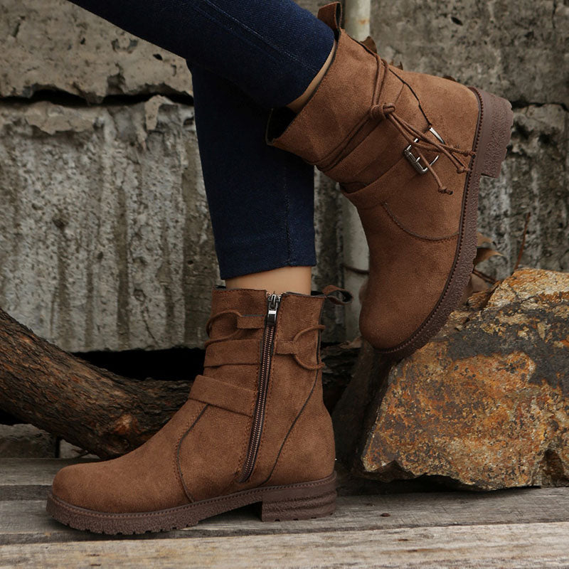 Vintage Schnalle Stiefeletten EB