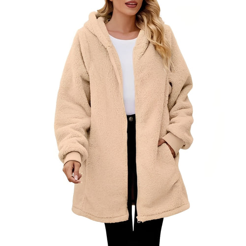 EB | Bequeme Damen-Fleecejacke mit Kapuze
