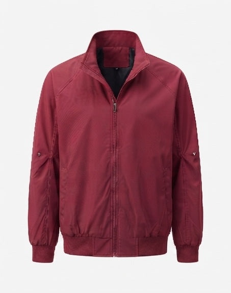 Herren leichter Urban-Blouson mit Stehkragen, elastischem Saum und Ärmeltasche EB