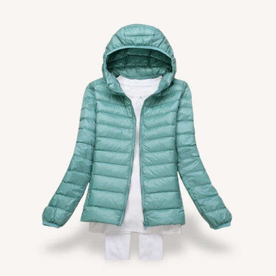 EB | Ultraleichte Kapuzen-Pufferjacke Damen