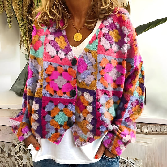 EB | Gemütlicher, weicher Damenpullover mit Muster