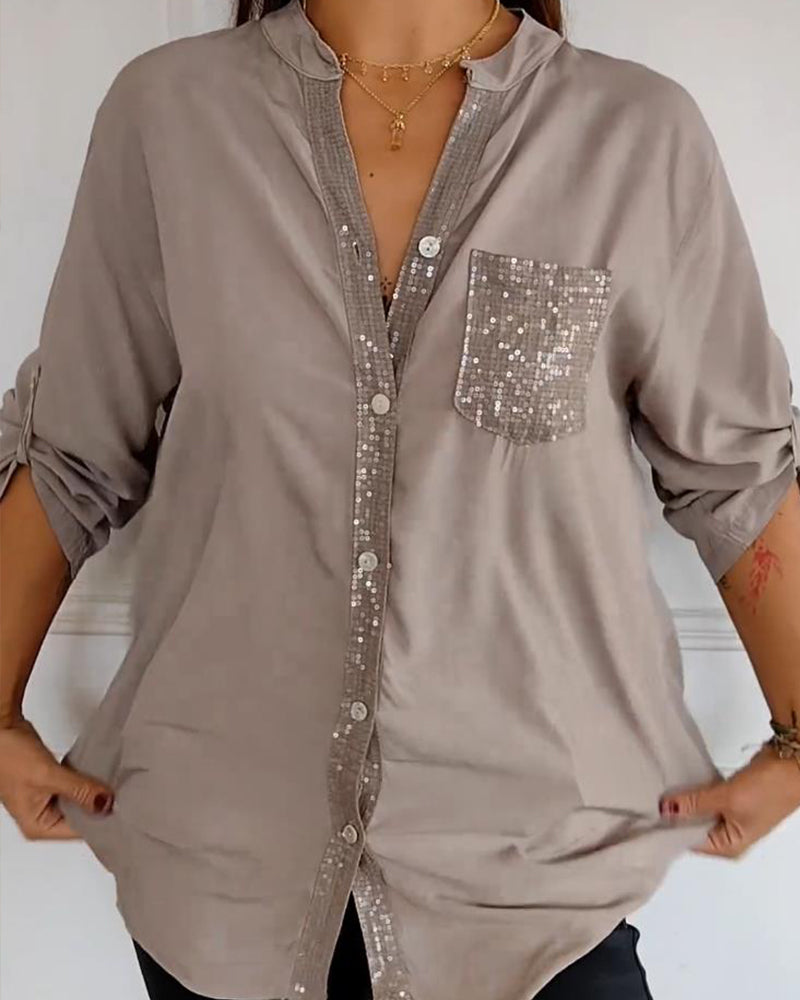 EB | Stilvolle Bluse mit Glimmer Nicht Spezifiziert Elegant und Strahlend