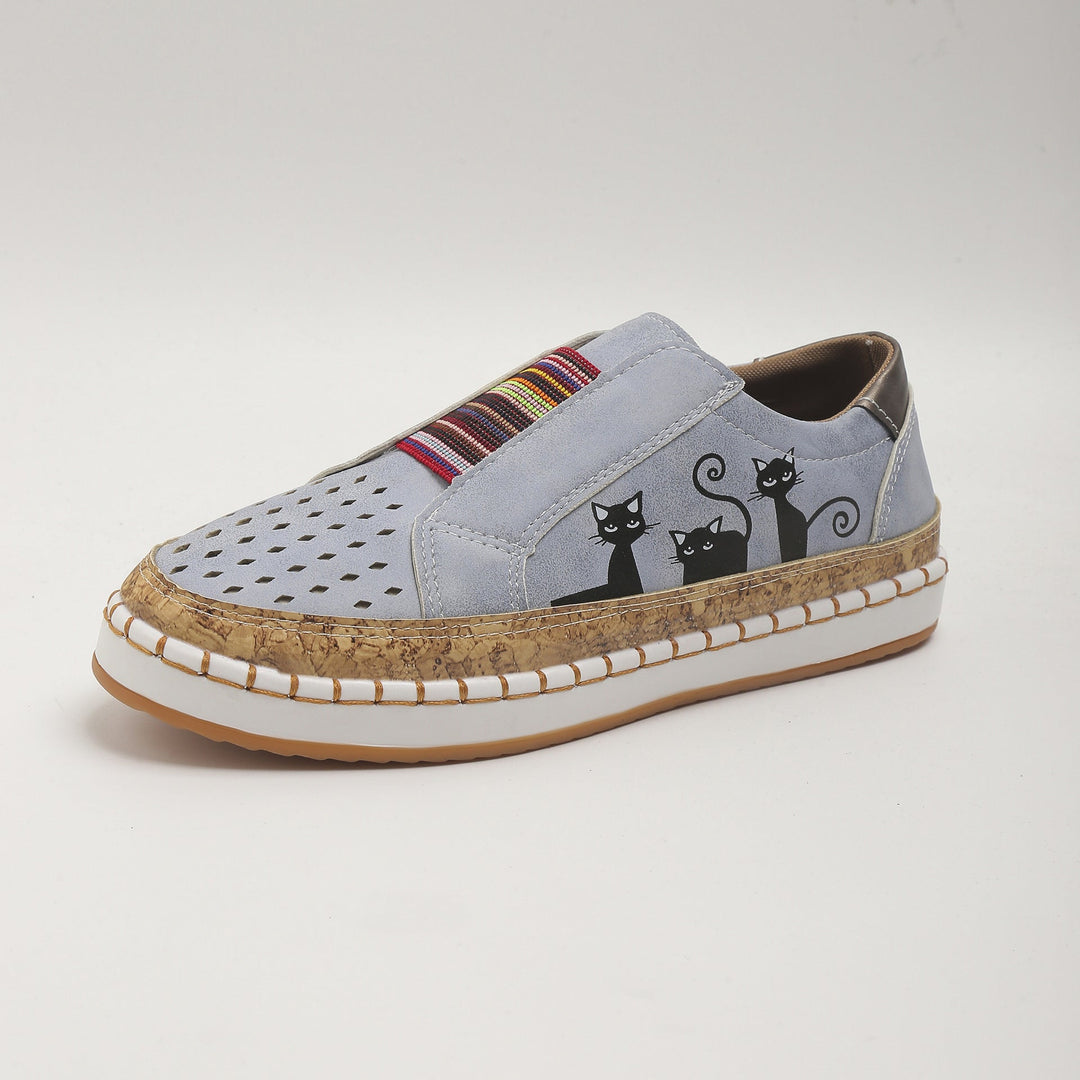 Retro flache Freizeitschuhe EB