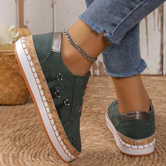 Lässige Katzenmuster Schuhe EB