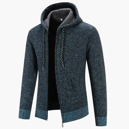 EB | Strick-Kapuzenjacke für Herbst und Winter - Komfortabler Freizeit-Hoodie mit Reißverschluss