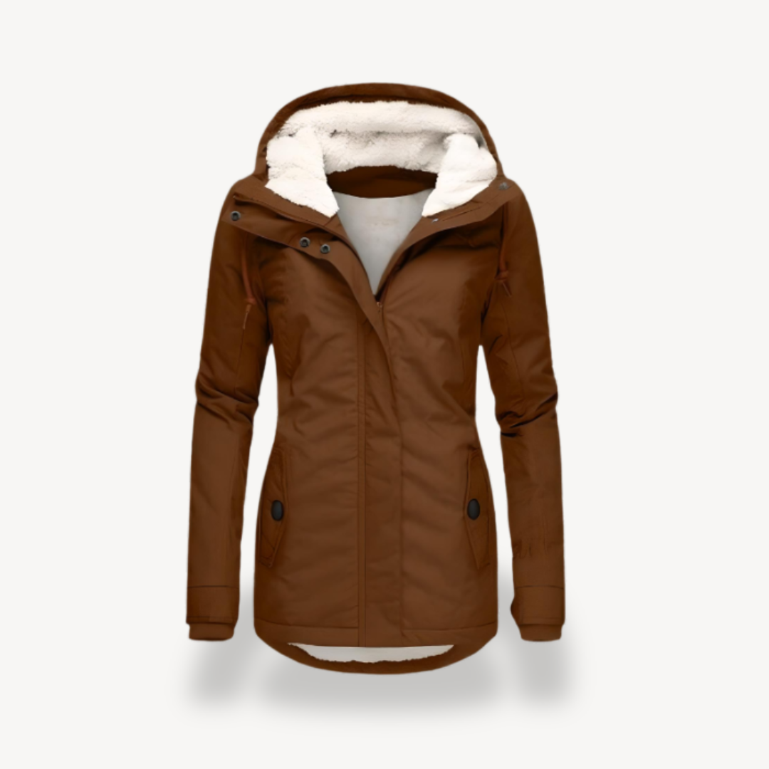 EB | Damen Wasserdichte Winterjacke mit Kapuze
