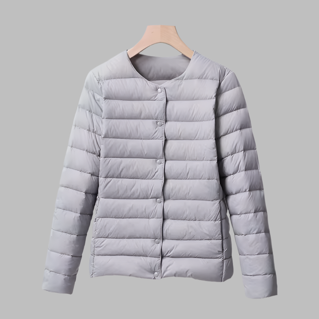 EB | Tragbare Wattierte Jacke Ohne Kragen für Frühling und Winter