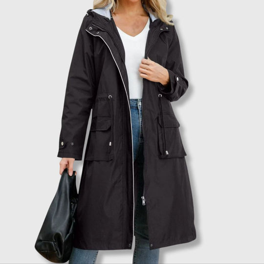 EB | Lange Jacke mit Klassischer Silhouette