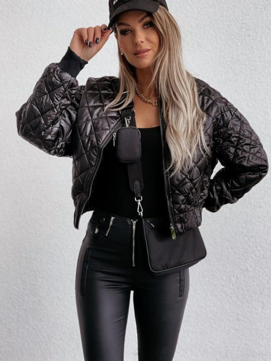 EB | Gepolsterte Damen Bomberjacke mit Taschen
