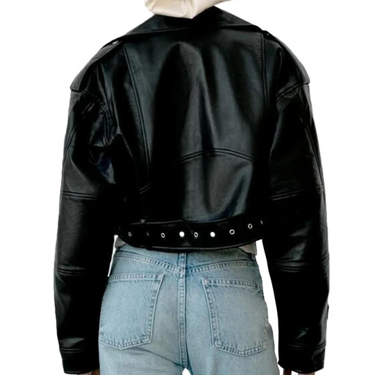 EB | Slim-Fit-Lederjacke für Frauen