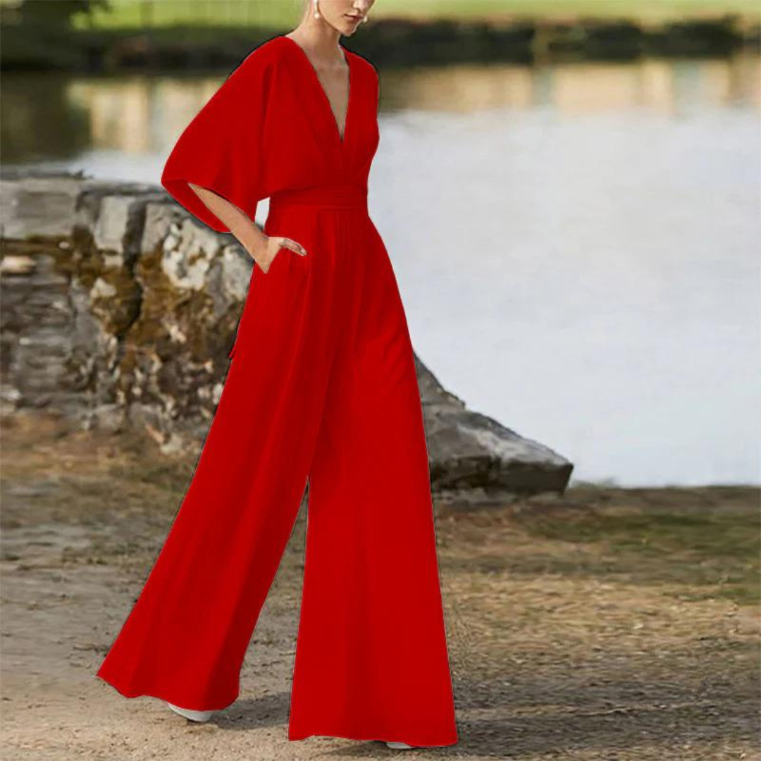 EB | Stilvoller Damen-Jumpsuit mit Halben Ärmeln