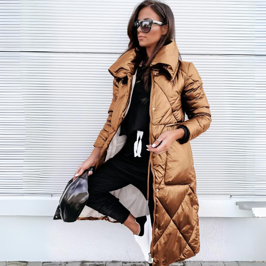 EB | Elegant gesteppter Mantel für Frauen Elara
