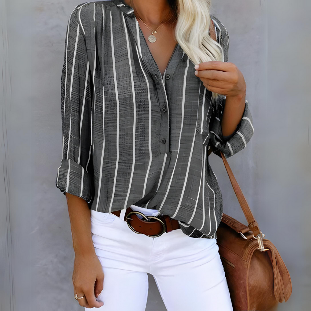EB | Modische Bluse für Damen Gestreift